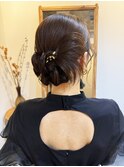 カチモリシニヨンに金箔＊