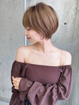 ロンドローズ 名古屋(Lond damaskRose)&nbsp;ブリーチ 学割 オリーブベージュ レイヤーカット リタッチ