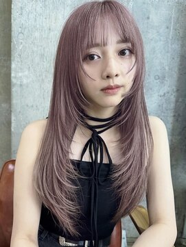 サイン 渋谷(SIGN) ザクザクレイヤーカット巻き方簡単ミディアムロング韓国表参道