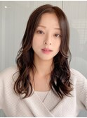 前髪 ネビージュ ボブルフ 黒髪 ワンレン 小顔 "