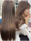 憧れ韓国くびれヘア/顔まわりカットレイヤーカット艶髪黒髪