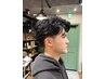【平日限定村上クーポン】メンズカット+パーマ+マイクロバブル￥13365