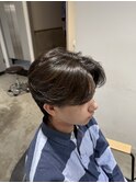 韓国風センターパート×ニュアンスパーマ
