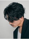 仙台ニュアンスパーマセンターパートフェザーパーマ毛流れパーマ