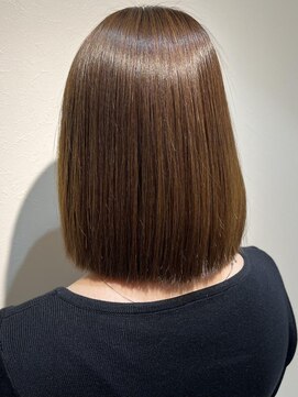 エイクス ヘア デザイン×美髪クリニック 千葉(AQs hair design) くびれヘア/アプリコットオレンジ/夏/髪質改善[千葉駅]