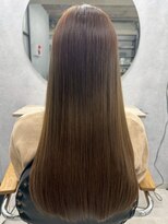 ハーシーバイアポロ 相模大野(HERSHE by apollo) x髪質改善/ホワイトグレージュ/レイヤーカット/チェリーブラウン