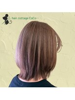 ヘアーコテージ ココ(hair cottage CoCo...)&nbsp;レイヤーボブ×グレージュ