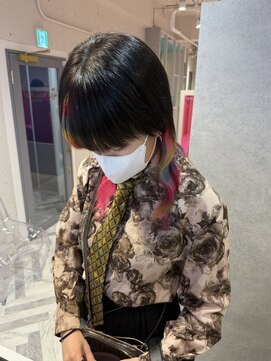 ナチュラル 渋谷店(Natural) マルチカラー／淡虹色カラー／レインボーカラー／デザインカラー