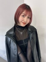 ネオリーブウリ 二子玉川店(Neolive uri)&nbsp;ミディアムヘア暗めカラーデザインカラーフェイスフレーミング