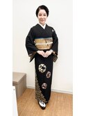 お着物モデルさんにご来店頂きました！