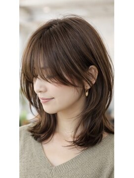 アルファ 深井店(ALPHA) 顔周りレイヤーミディ