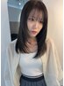 【Ami指名限定】顔周りレイヤーカット+透明感カラー+髪質改善TOKIO