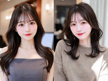 エルサ 神戸三宮(ELSA)の写真/計算されたカット技術！くびれヘア/韓国風/レイヤーカットお任せ下さい［前髪/顔周り/髪質改善/元町三宮］