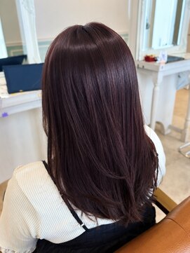 ヘアーサロン リアン 熊谷2号店(hair salon Rien) 艶感カシスボルドー×レイヤースタイル☆彡