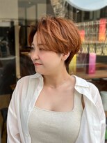 グレイン キャンバス 川崎(grain canvas.) ハンサムショート オレンジベージュ 窪田
