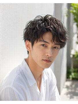 メンズバグズ(MEN's Baguz) 韓国風無造作ウェーブマッシュメンズパーマ