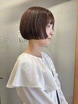 コエ(koe')&nbsp;フレンチボブ × 柔らかいブラウンカラー
