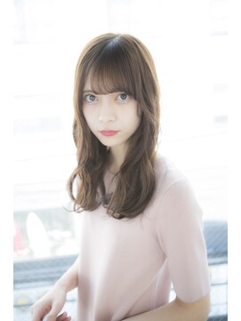 サロンドミルク 原宿(salon de MiLK) 【salon de MiLK 原宿】アイドルバング×艶カラー×Mixウェーブ