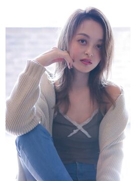 エース (ACE) ACE 横浜　透明感ベージュ×大人ロング