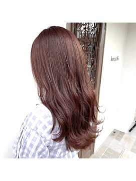 コッチ(kocchi.) 大人可愛いダメージレスブリーチなしショコラピンク