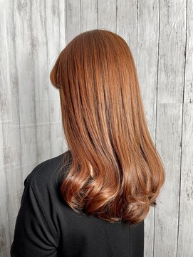 ビューティドレッセヤマノ 池袋パルコ(Beauty Dresse YAMANO) 【ロングヘア】ブリーチなしオレンジカラー