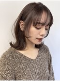 外ハネ_小顔_グレージュ_エフォートレス_髪質改善/20代30代40代