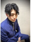 ソフトツイスト×センターパート