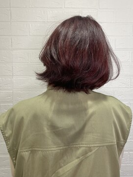ヘアースペースブルーム プリュス 石橋店(HAIR SPACE BLOOM plus) 石橋阪大前/ピンクラベンダー/ブリーチ無しカラー/髪質改善