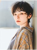 レイヤーカット/マッシュショート/眉上バング/レイヤーショート