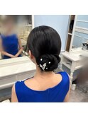 結婚式やパーティのヘアメ