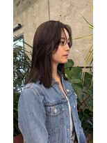 キャラハーフ 池袋東口店(KYARA HALF)&nbsp;【NATSUKI】重く感じない透明感のある暗め寒色カラー