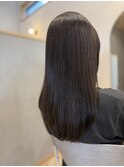 ディープマットグレー×フェイスラインカット