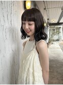 透明感カラー／暗髪