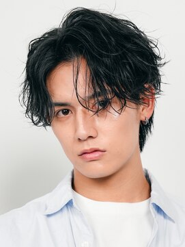 エリマ 横浜西口(elima) 横浜西口センターパートニュアンスパーマフェザーショート緩め