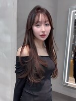 ロンドミラー 博多店(Lond Mirror)&nbsp;黒髪カタログココアベージュ小顔オリーブグレークラゲヘアー博多