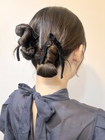 リリー シブヤ(Lilly shibuya)&nbsp;【Lilly渋谷】#ヘアセット#ヘアアレンジ#編み込み#シニヨン