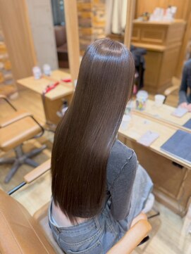 アロマ ヘアー ルーム 新宿3号店(AROMA hair room) 髪質改善/縮毛矯正/ピンクブラウン/トリートメント/ベージュ