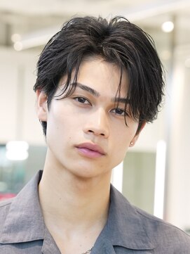 レタッチバイフィフス 大阪梅田(RETOUCH by fifth) 大阪梅田フェザーパーマニュアンスパーマセンターパートゆるめ◆