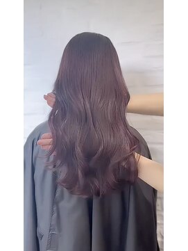 ムク 新宿(muc) 艶ラベンダーピンク×トレンドレイヤーカット 髪質改善