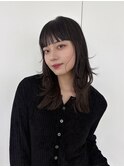ぱつっと前髪×レイヤーボブ
