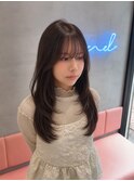 韓国レイヤー/韓国ボブ/ハイレイヤー/ミルクティーベージュ