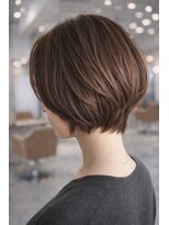 リノ(LINO) 40代50代くびれショートボブ/白髪ぼかし