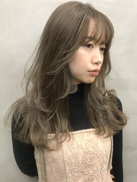 ソーコ 渋谷(SOCO) 《SUN》ことりベージュ毛先パーマレイヤースタイル