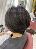 クオリス 赤塚店(QUALIS)&nbsp;20代30大人ボブ/ハンサムショート/ショート/前髪なし/くびれ丸み