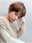 ワンカールショート_厚めバングローライトスリークボブ_36938