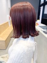 アイティー バイ アルバム 中野店(IT by ALBUM) カシスボブ_耳かけウェーブパーマフォギーベージュ_ba279662a