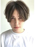 ３０代　前髪長め　大人可愛い　マッシュショート