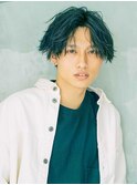 センターパート☆パーマ♪黒髪