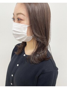 シェノン 梅田(CHAINON) くびれミディ×マロンベージュ×透明感カラー