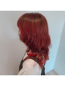 ネオヘアー 曳舟店(NEO Hair) ミディレイヤー×レッド